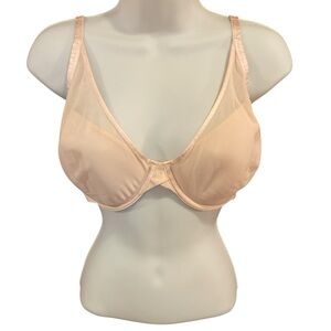 Soma Lightest Lift Mesh Plunge Bra Size 36DD Pink Adjustable Light Padding